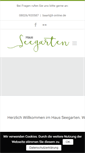 Mobile Screenshot of haus-seegarten.de